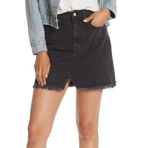 Madewell Rigid Denim A-Line Mini skirt